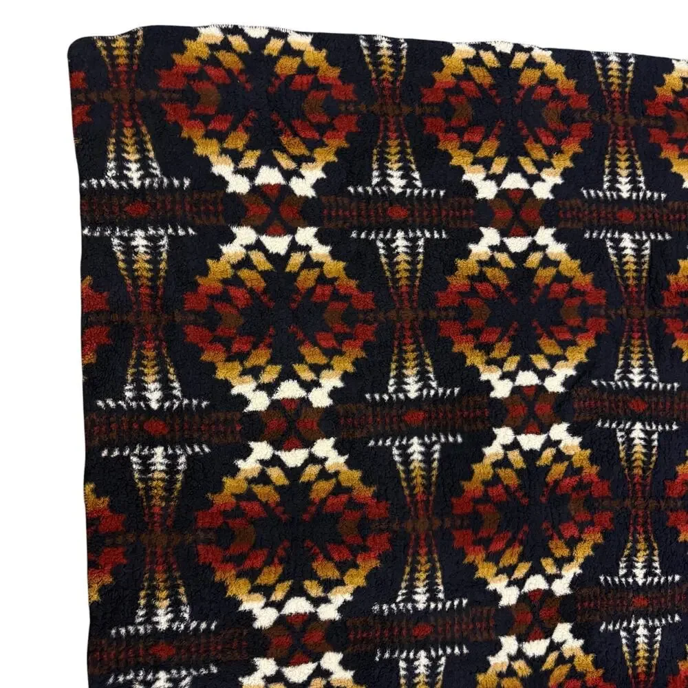 Pendleton Sherpa Fleece Blanket - Blue Aztec native 95